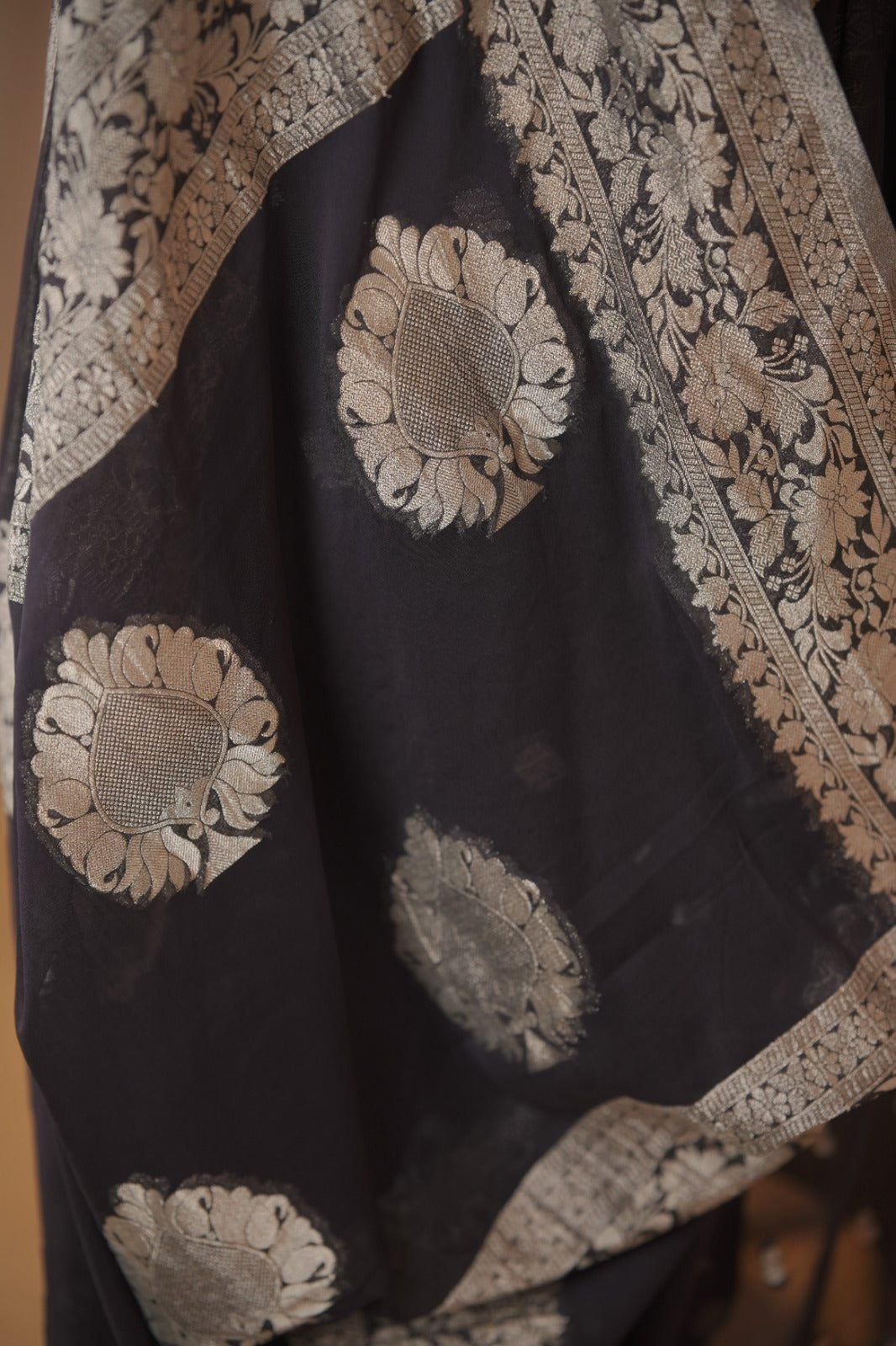 Georgette Banarasi Saree TSA01808