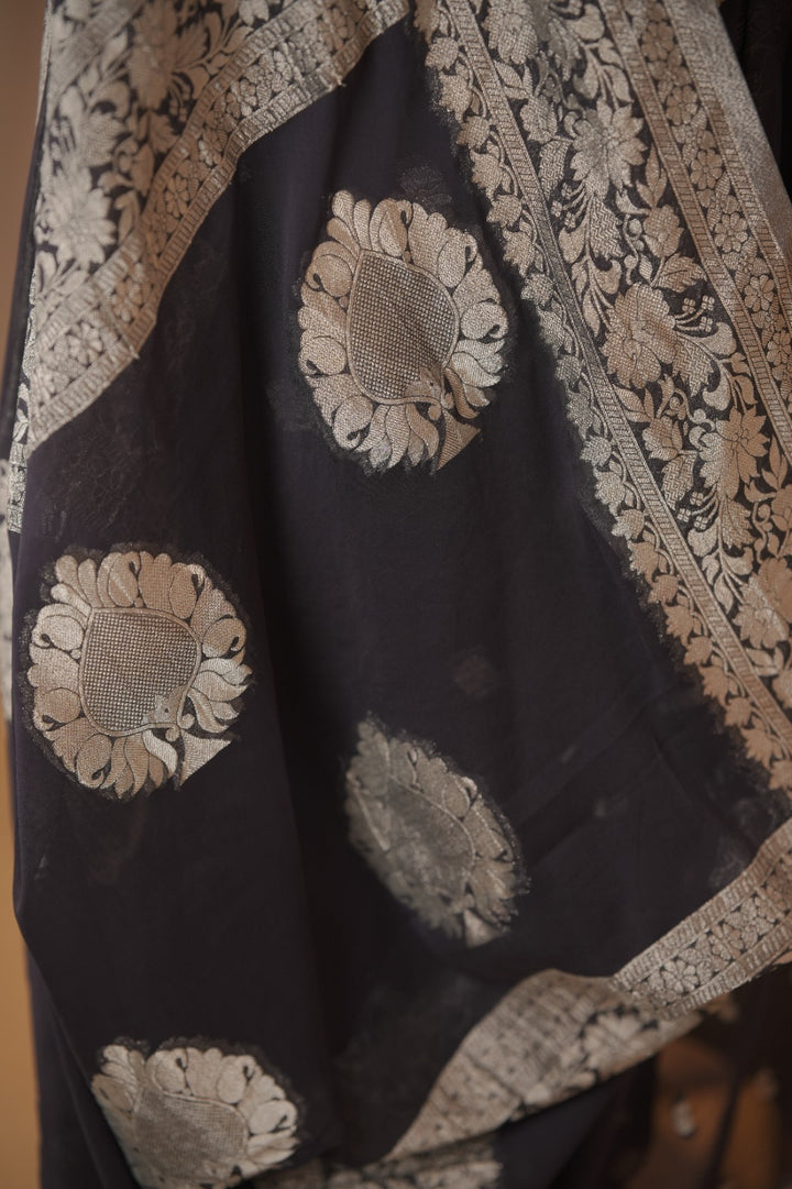 Georgette Banarasi Saree TSA01808