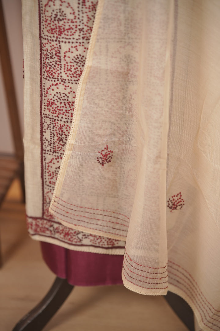 Semi Chanderi Salwar TSS01757