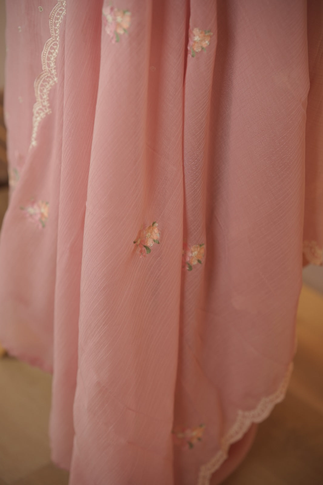 Semi Chanderi Salwar TSS01762