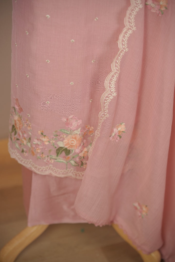 Semi Chanderi Salwar TSS01762