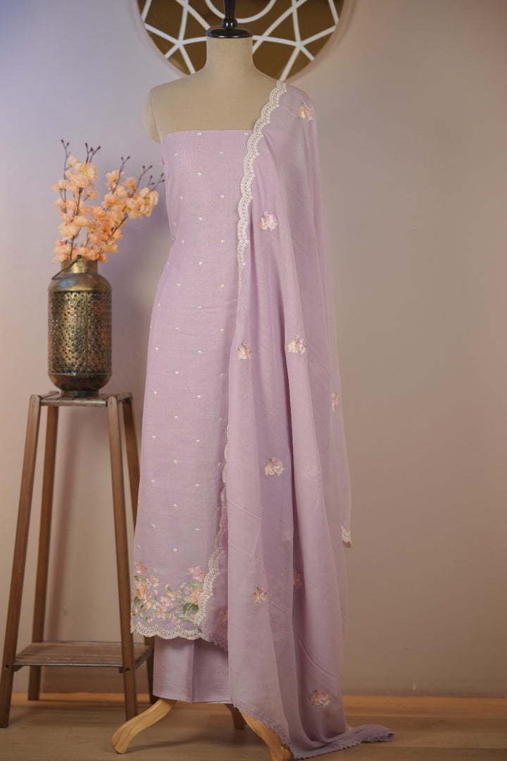 Semi Chanderi Salwar TSS01763