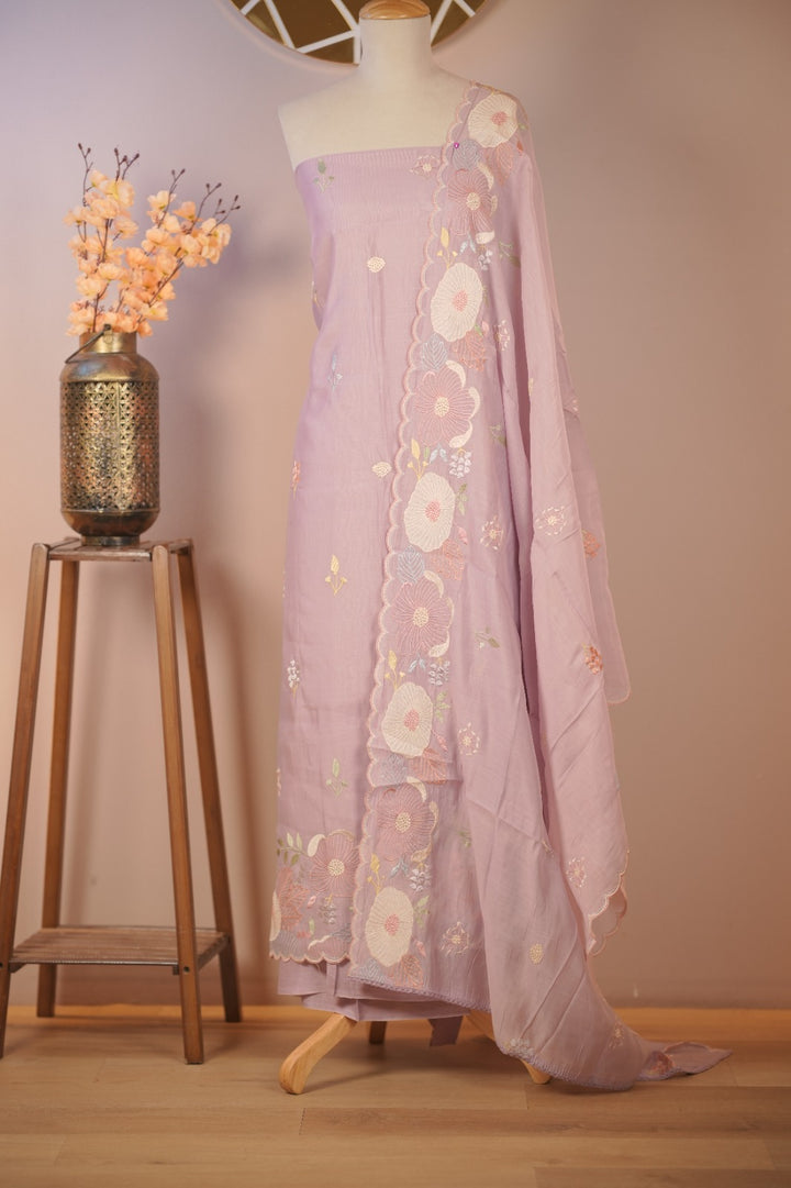 Semi Chanderi Salwar TSS01755