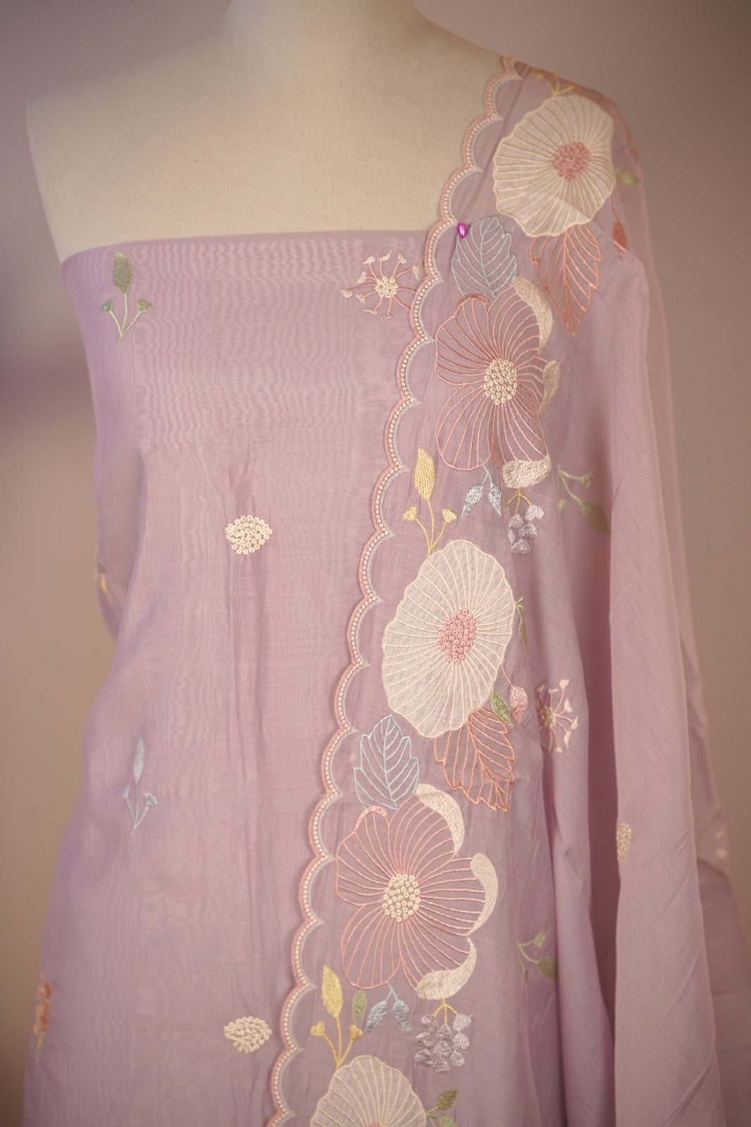 Semi Chanderi Salwar TSS01755