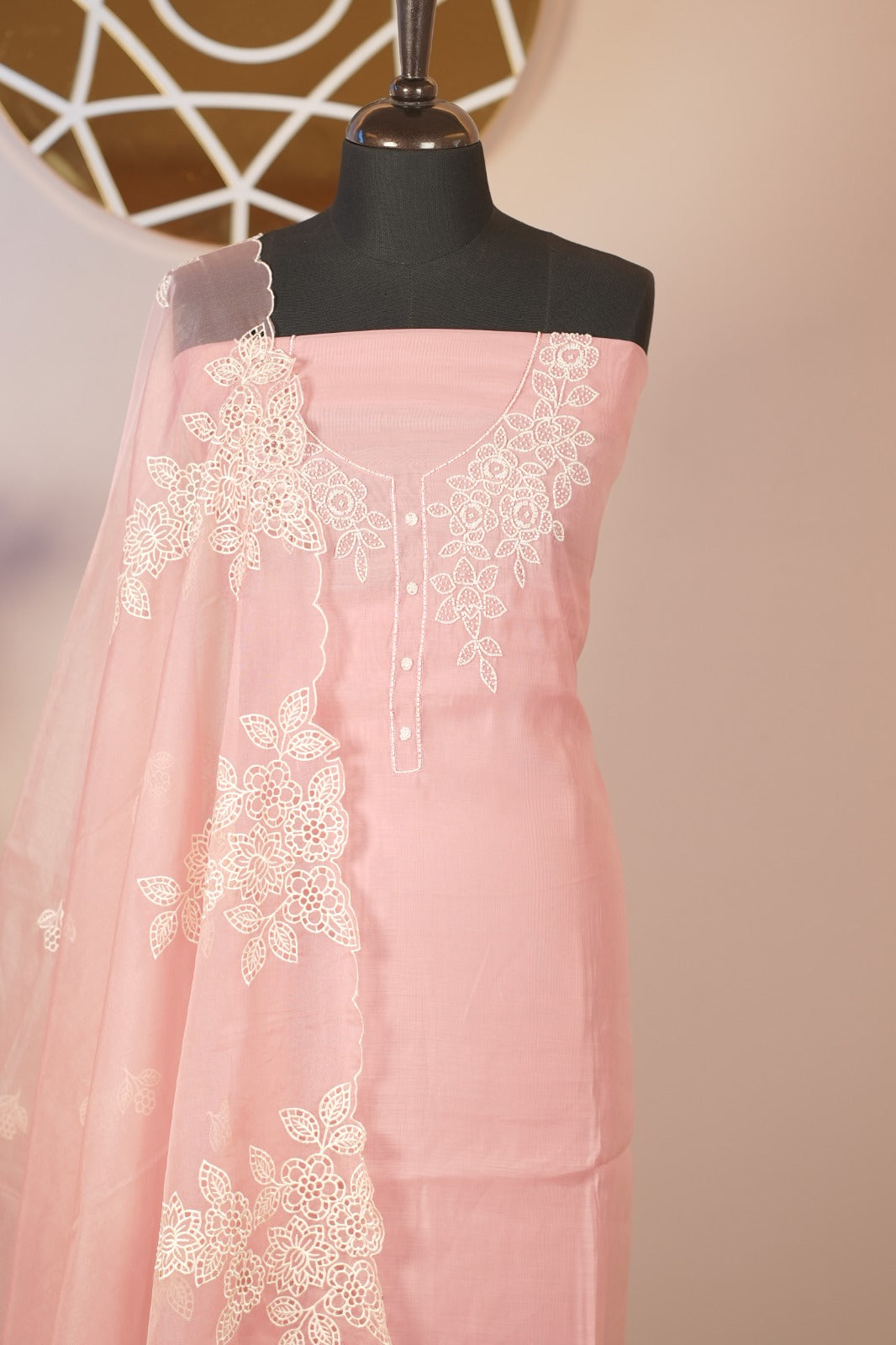 Semi Chanderi Salwar TSS01772