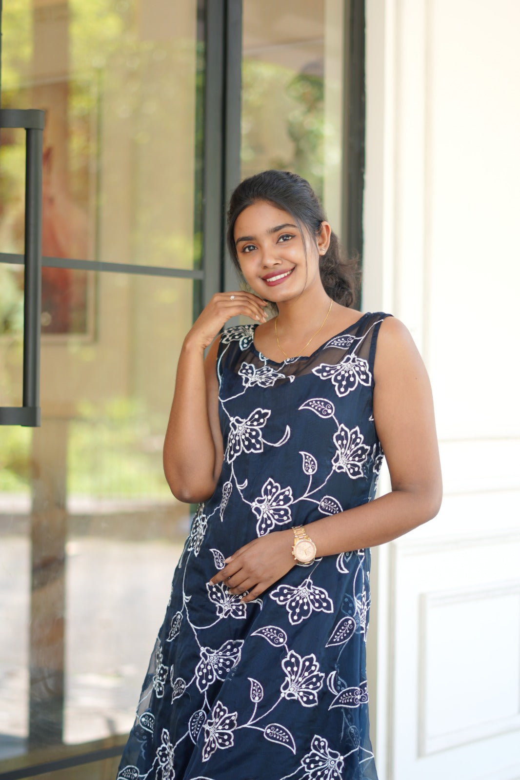 Floral Organza dress FS1074