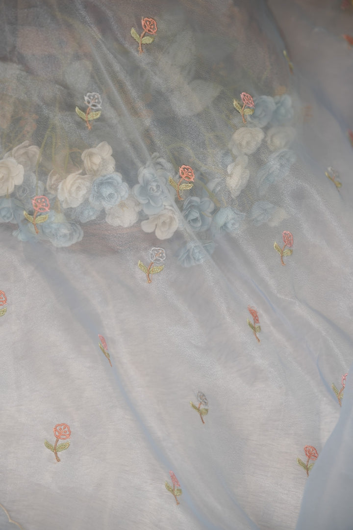 Glass Organza Saree TSA5938