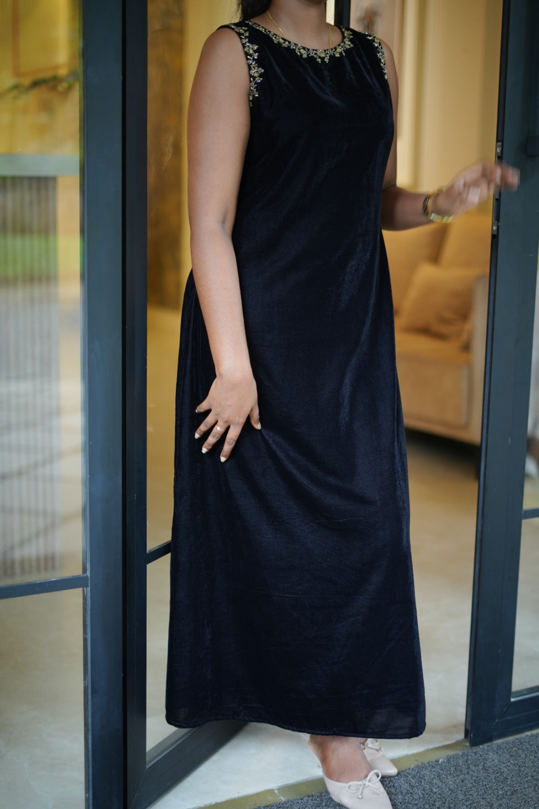 Black Velvet dress FS1068