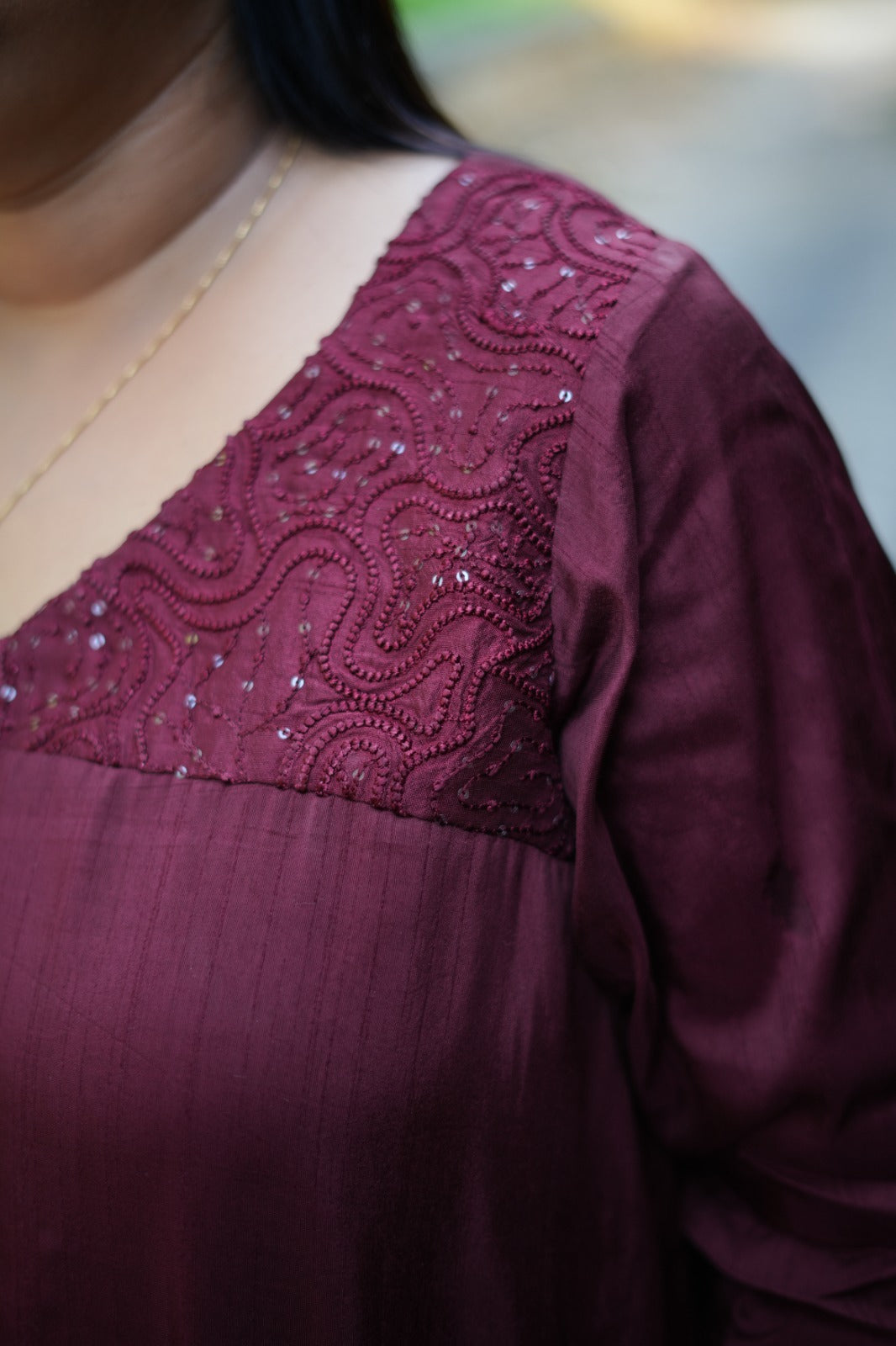 Wine Red dress KS1080