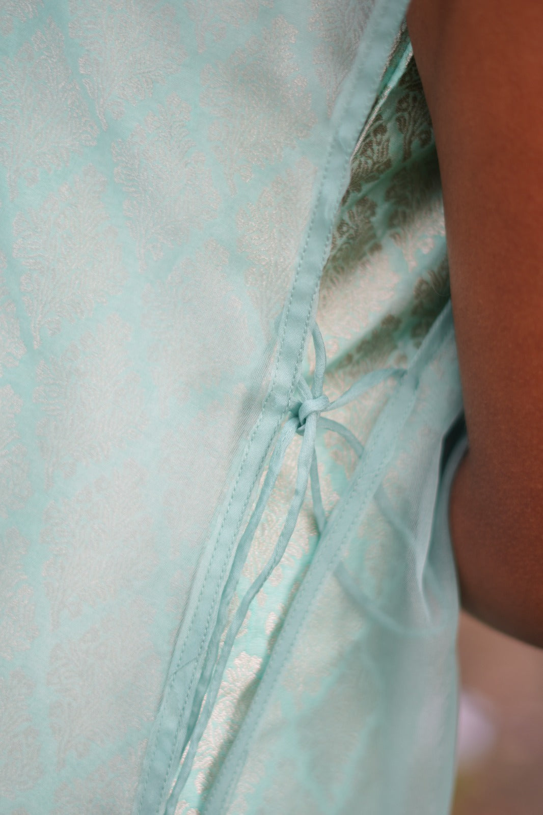 Sea blue ethnic dress FD1091