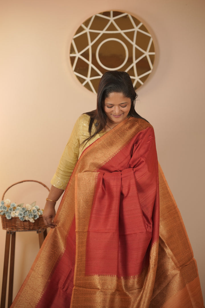 Raw Silk Saree TSA5971