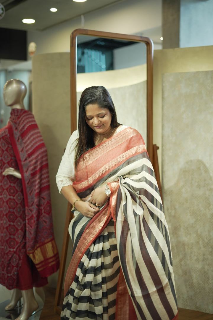Organza Saree TSA6084