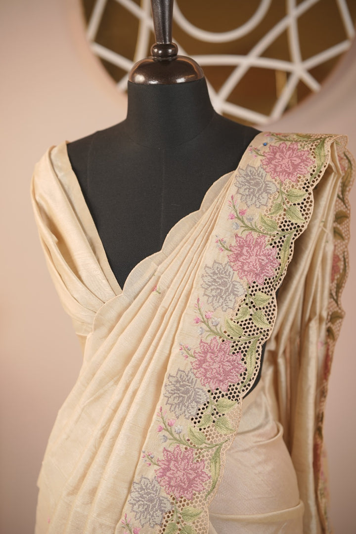 Semi Tussar Saree TSA02024