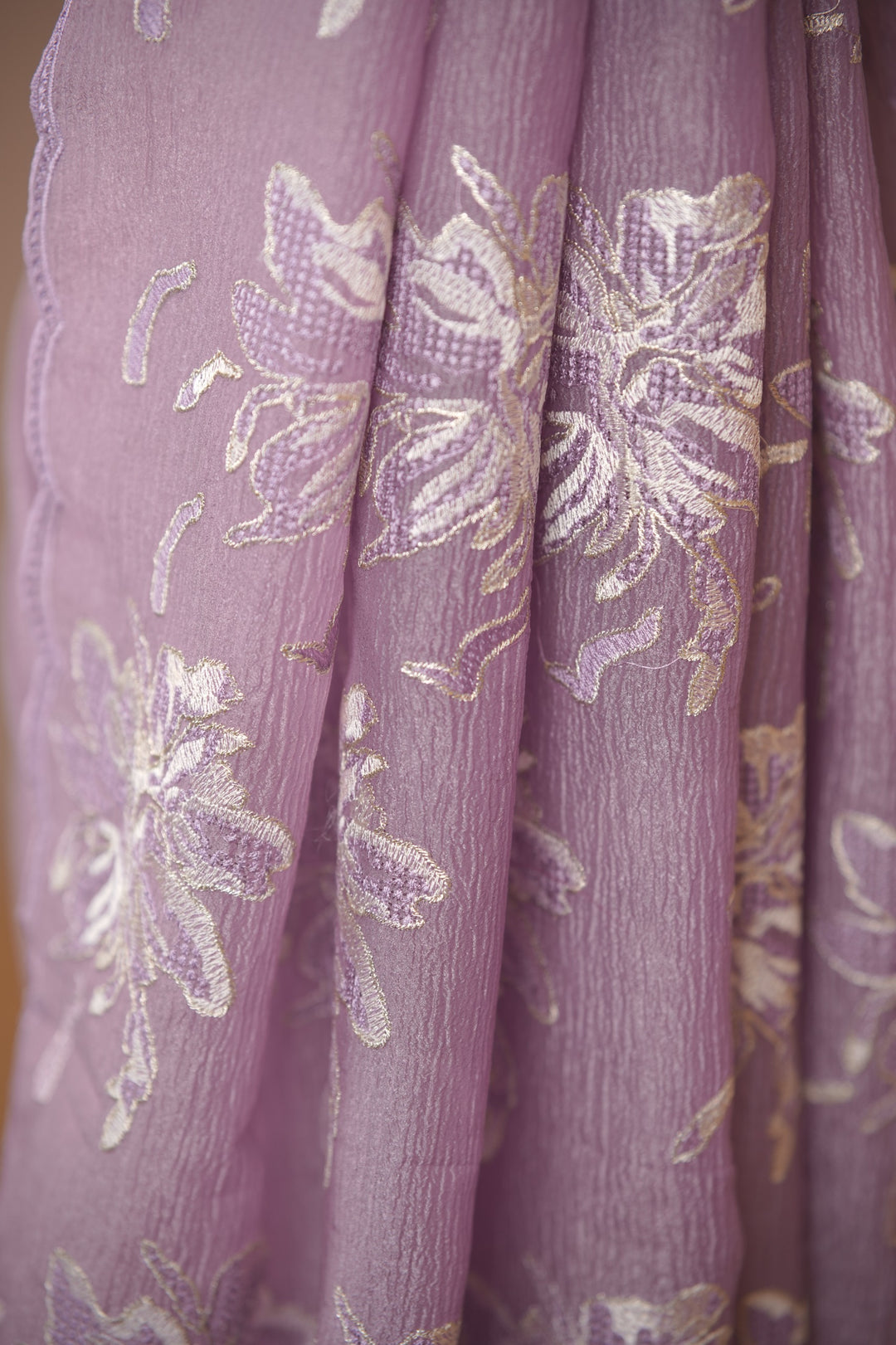 Crushed Tissue Saree TSA6013