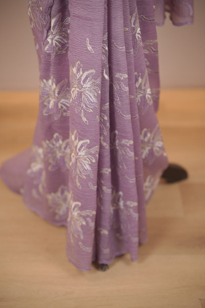 Crushed Tissue Saree TSA6013
