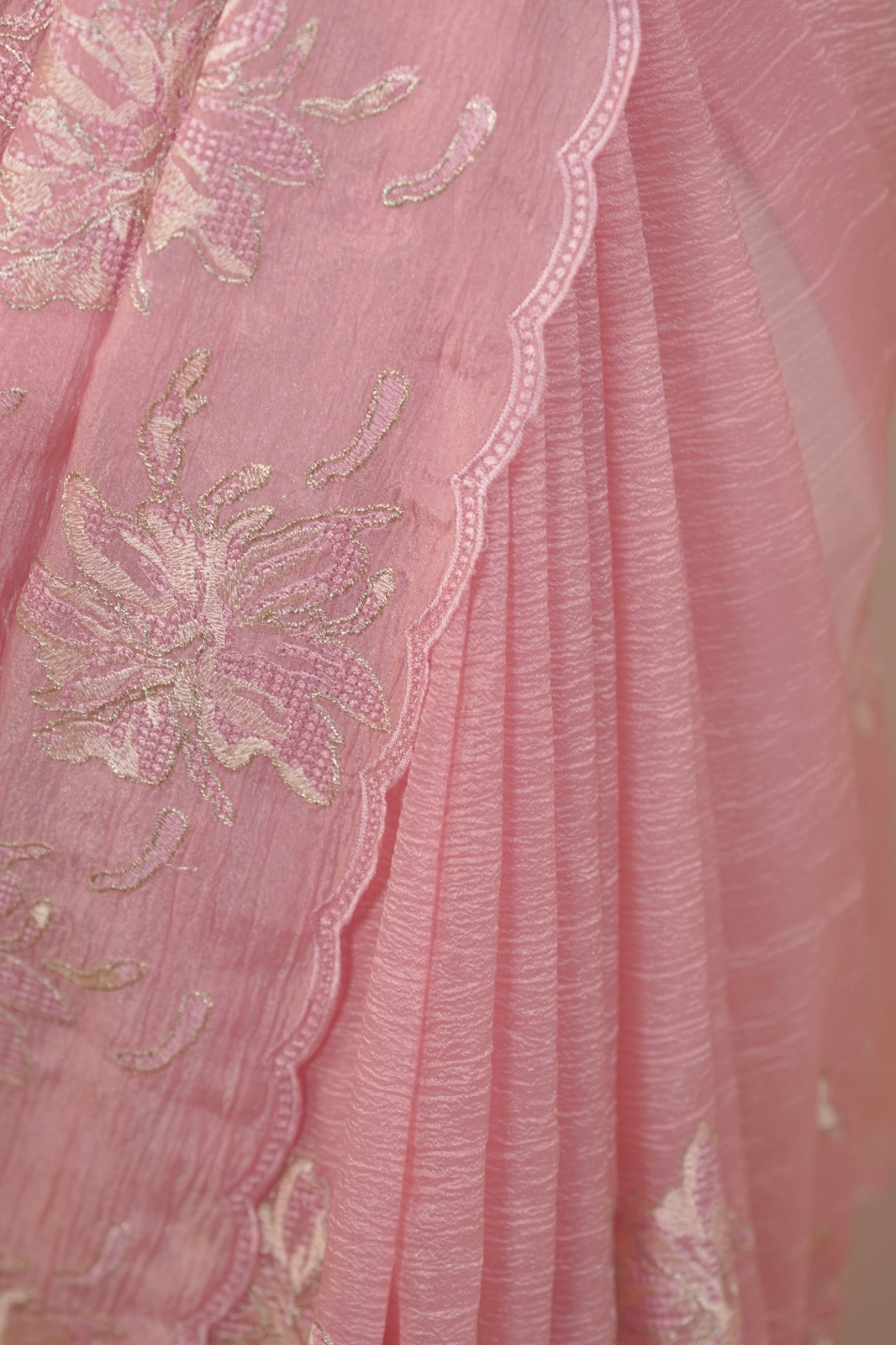 Crushed Tissue Saree TSA6013