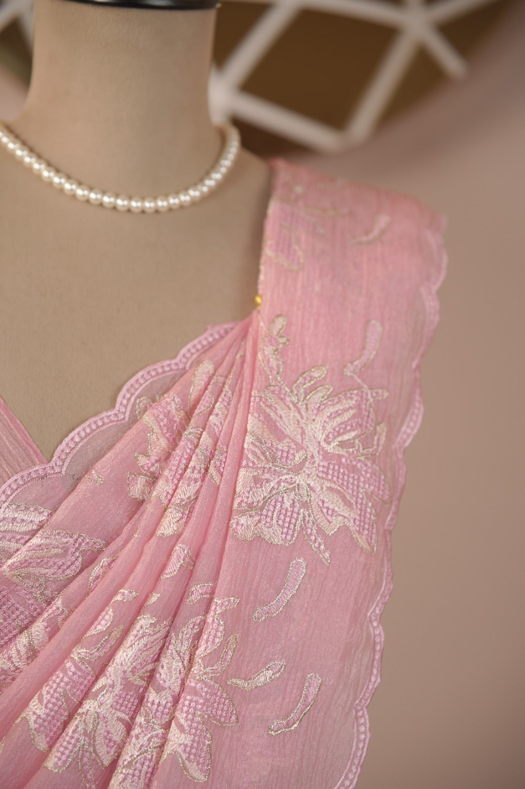 Crushed Tissue Saree TSA6013