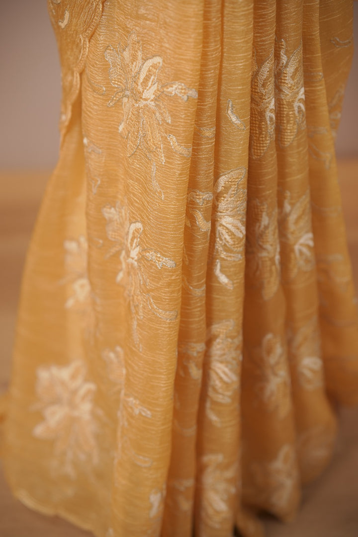 Crushed Tissue Saree TSA6013