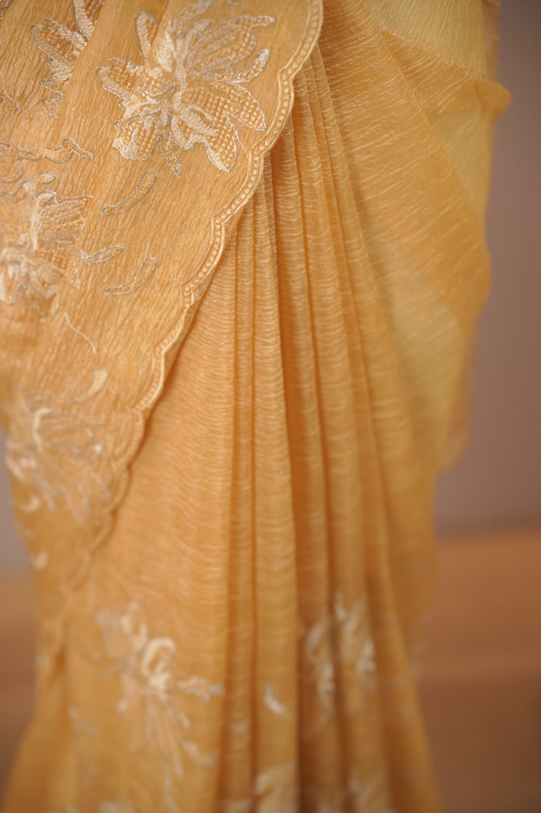 Crushed Tissue Saree TSA6013