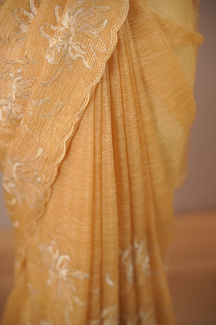 Crushed Tissue Saree TSA6013