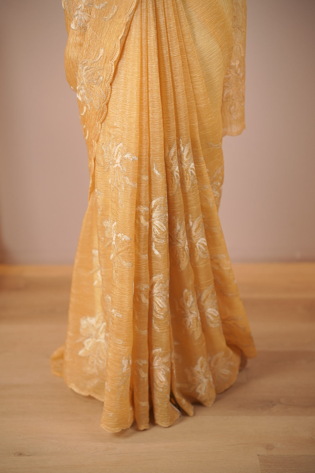 Crushed Tissue Saree TSA6013