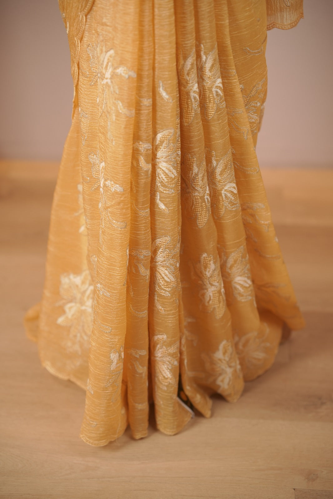 Crushed Tissue Saree TSA6013