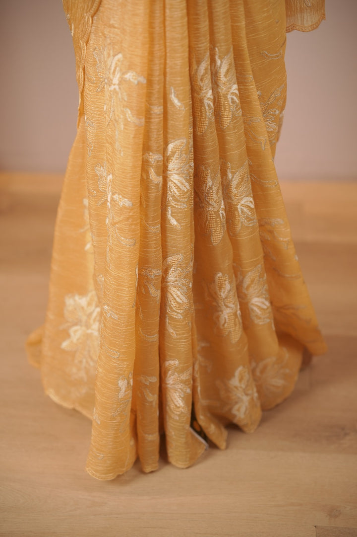 Crushed Tissue Saree TSA6013