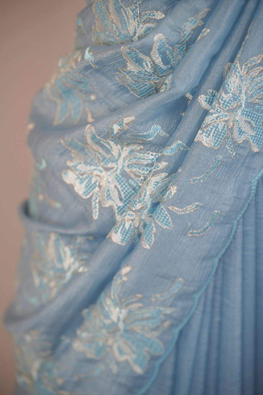 Crushed Tissue Saree TSA6013