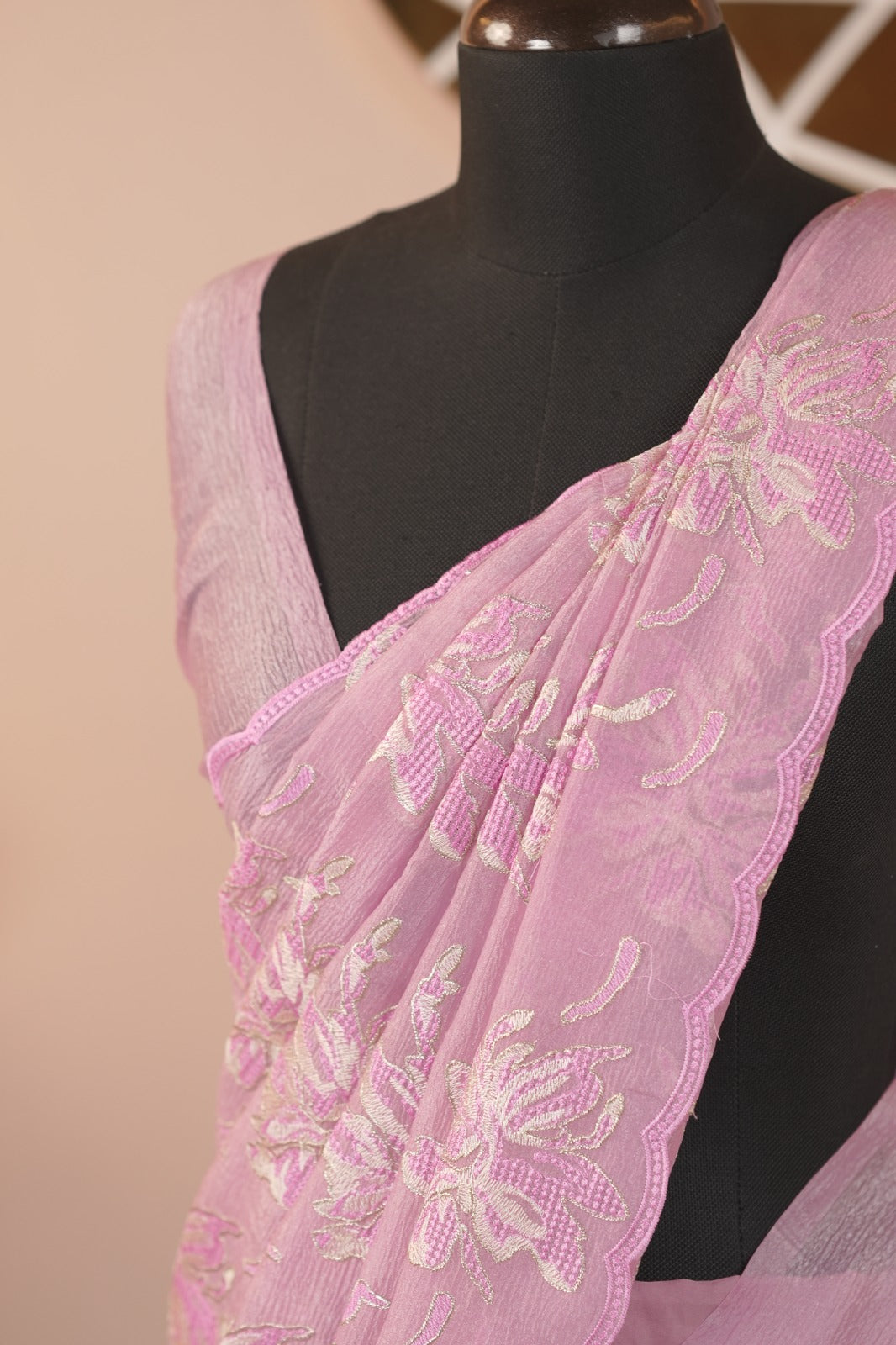 Crushed Tissue Saree TSA6013