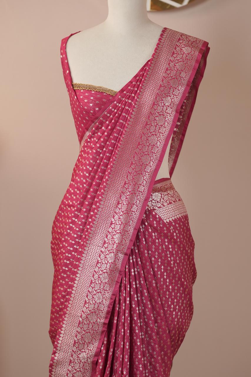 Semi Silk Saree TSA6019