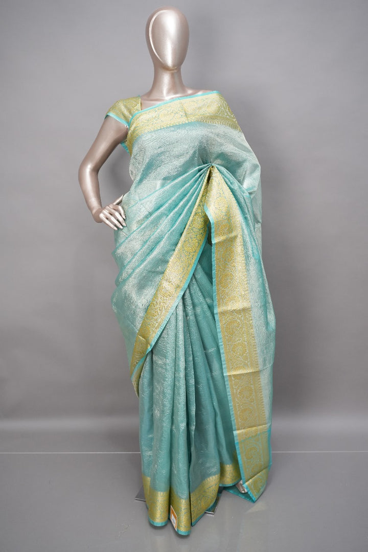 Crushed Organza Saree (Border 5)  TSA150