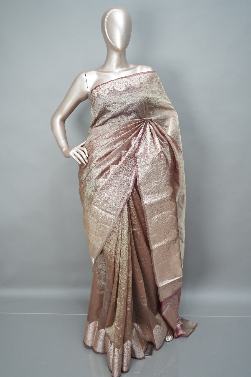 Crushed Organza Saree (Border 3) TSA148