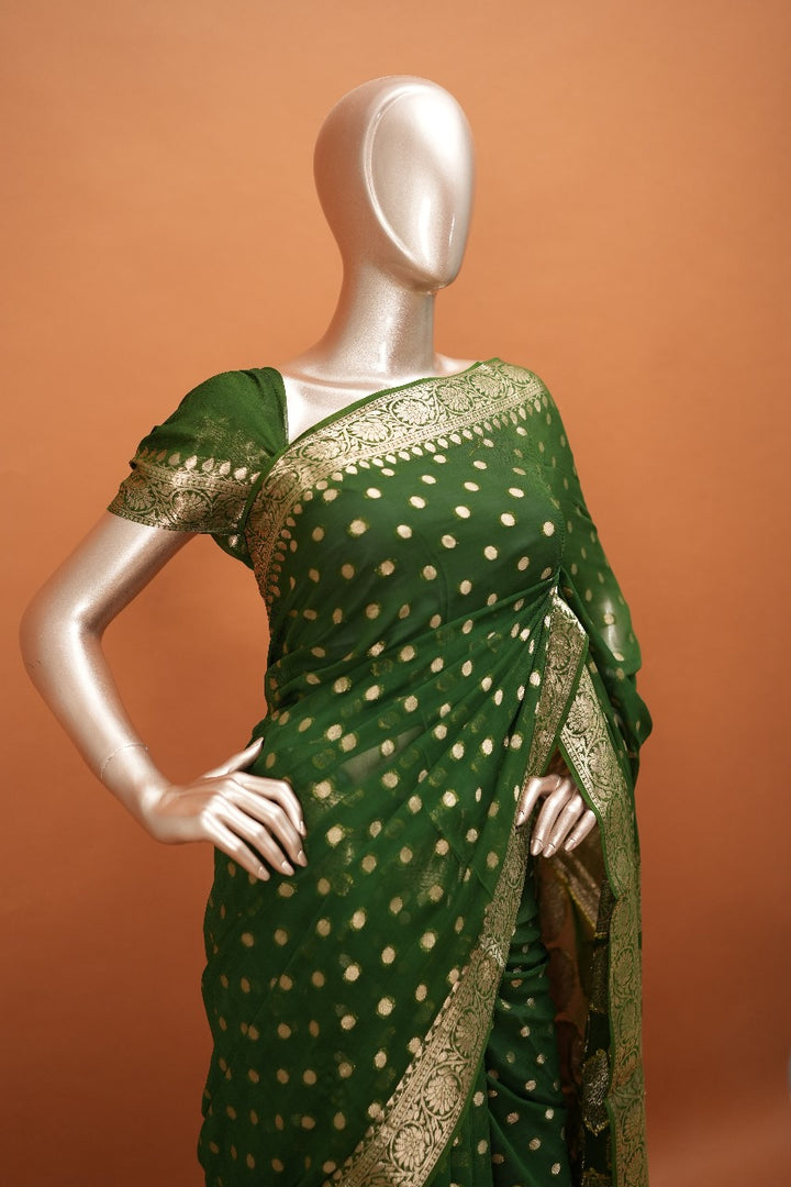 Georgette Banarasi Saree TSA1495