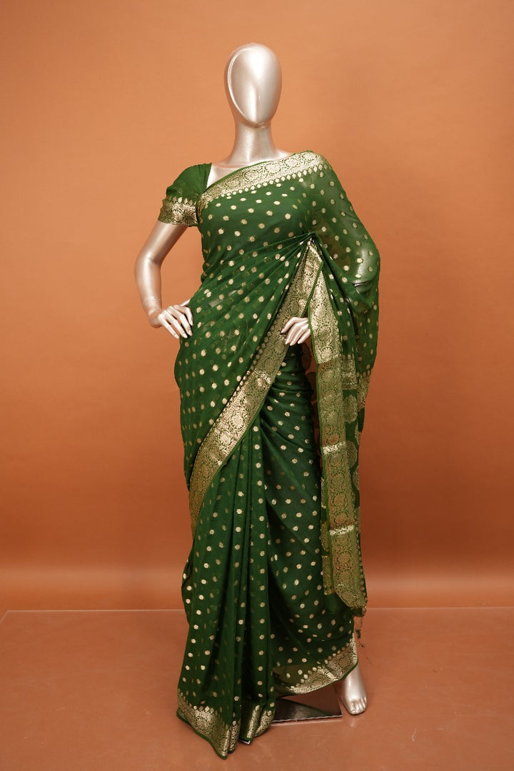 Georgette Banarasi Saree TSA1495