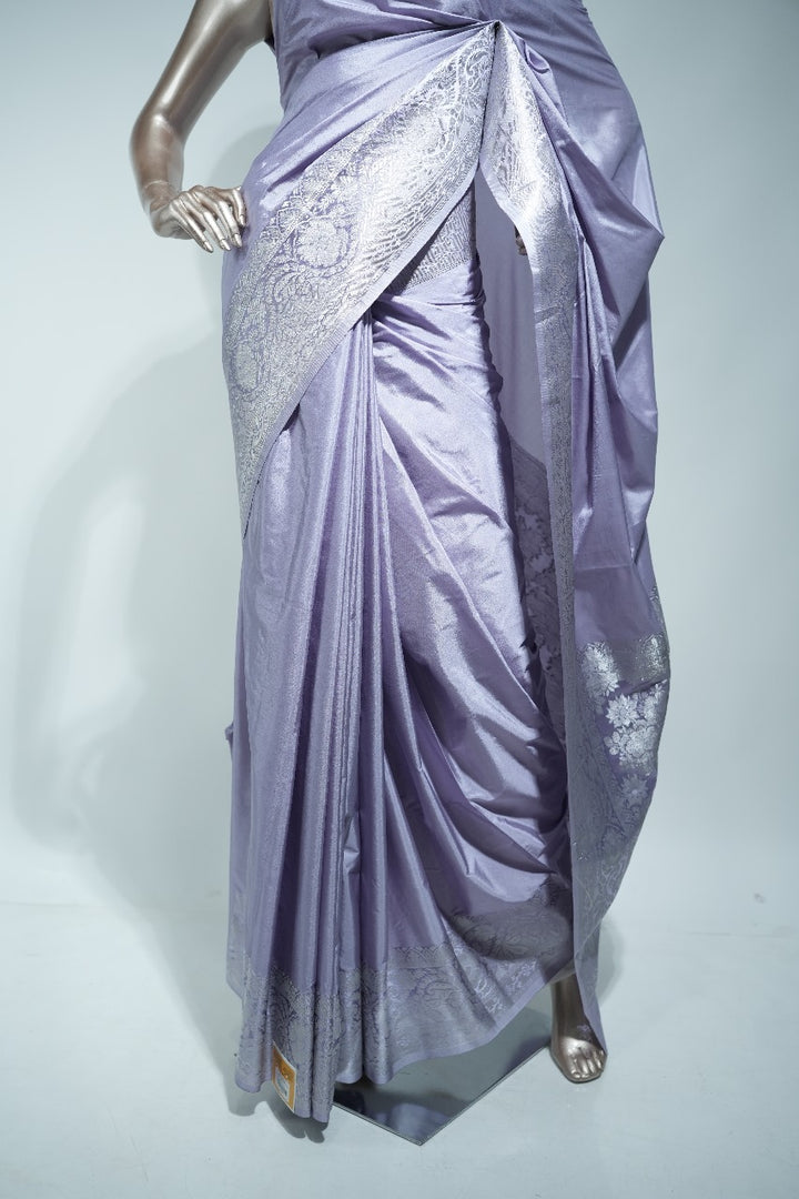 Semi Banarasi Crepe Silk Saree TSA1516