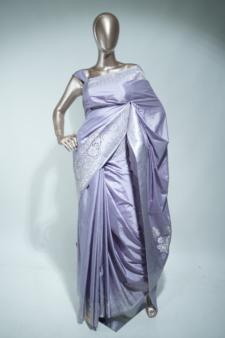 Semi Banarasi Crepe Silk Saree TSA1516