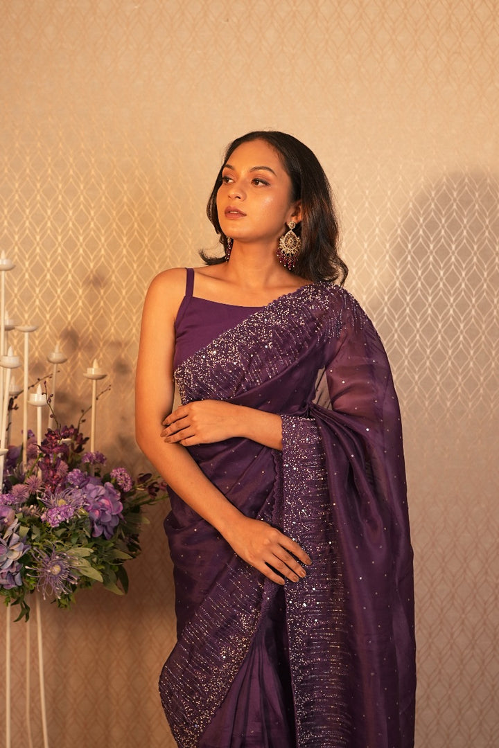 Organza Saree TSA325