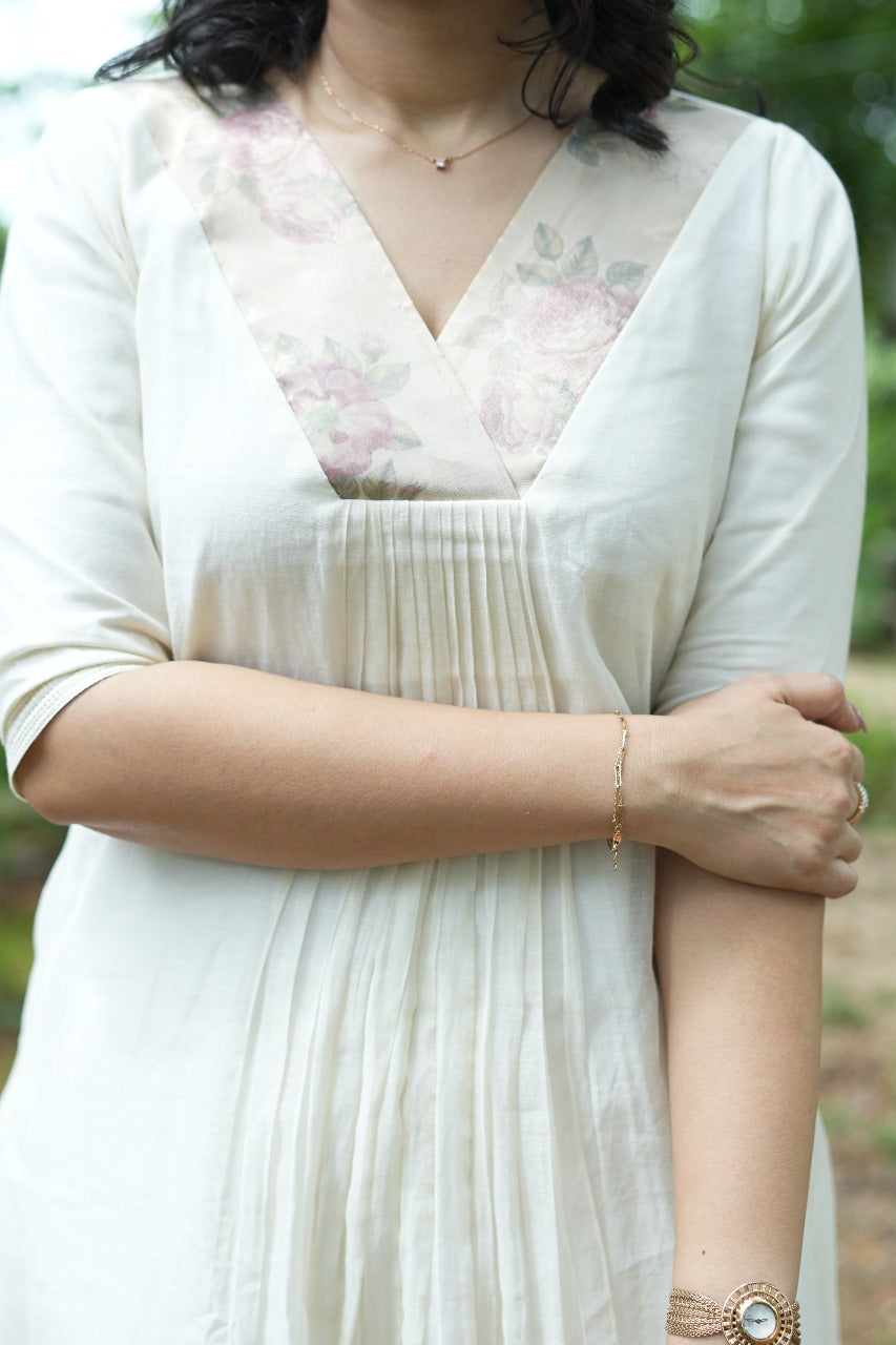 A-Line Chanderi Kurta TKT2510