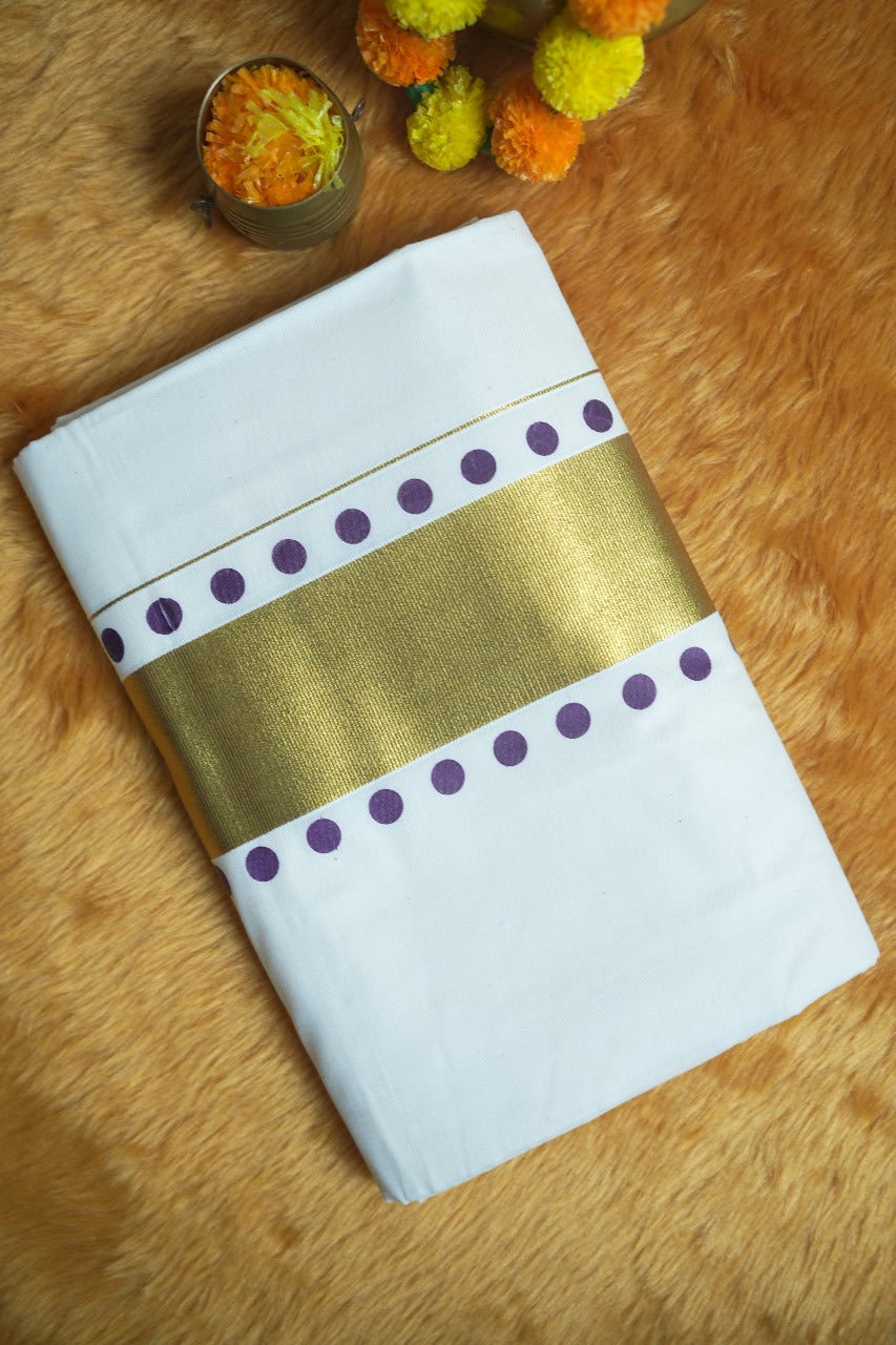 Kerala Cotton Saree TSA373