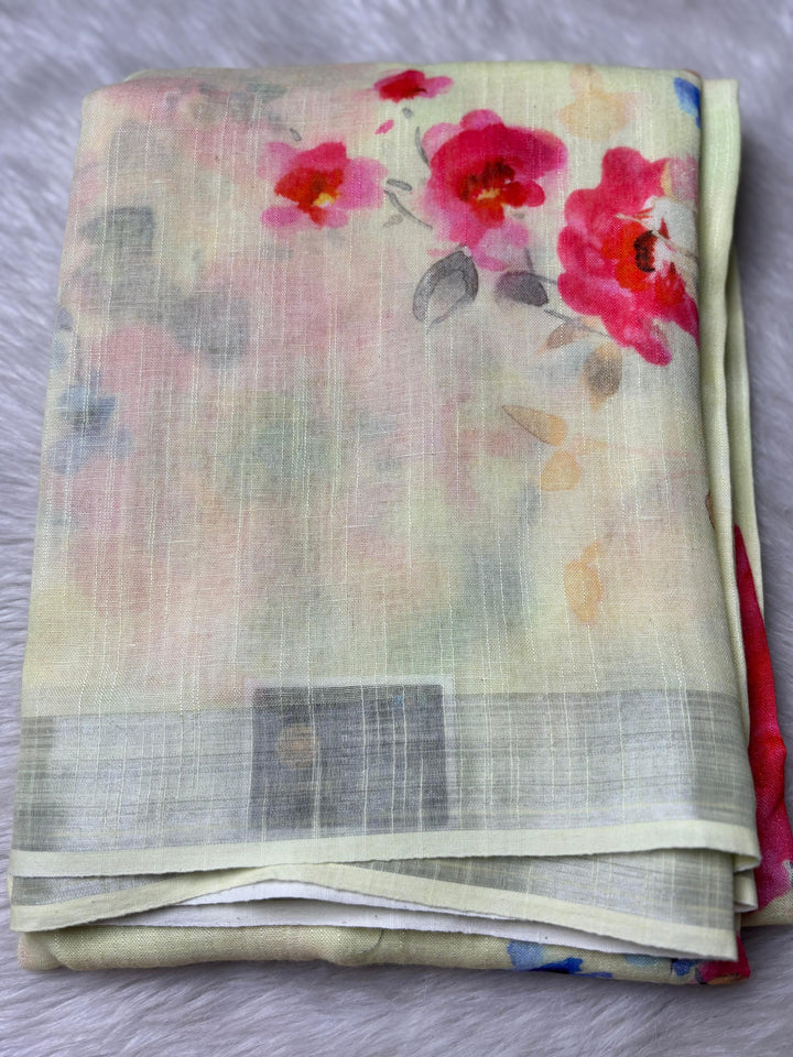 Linen Saree TSA3113