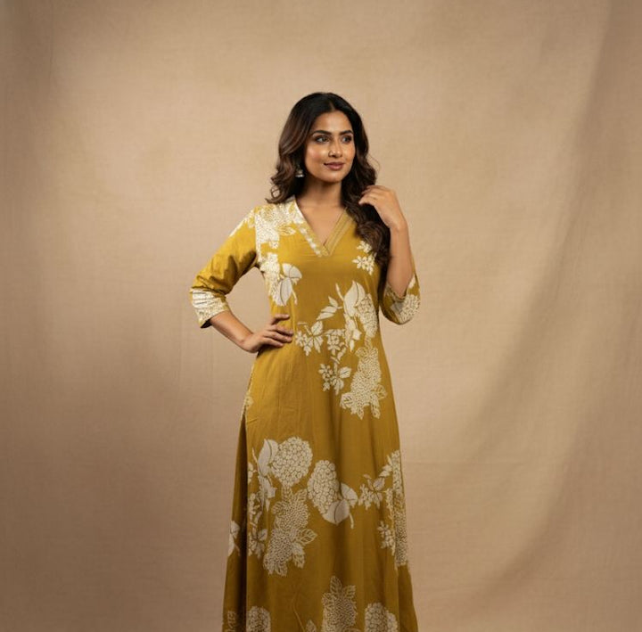 A- line kurta TKT1009