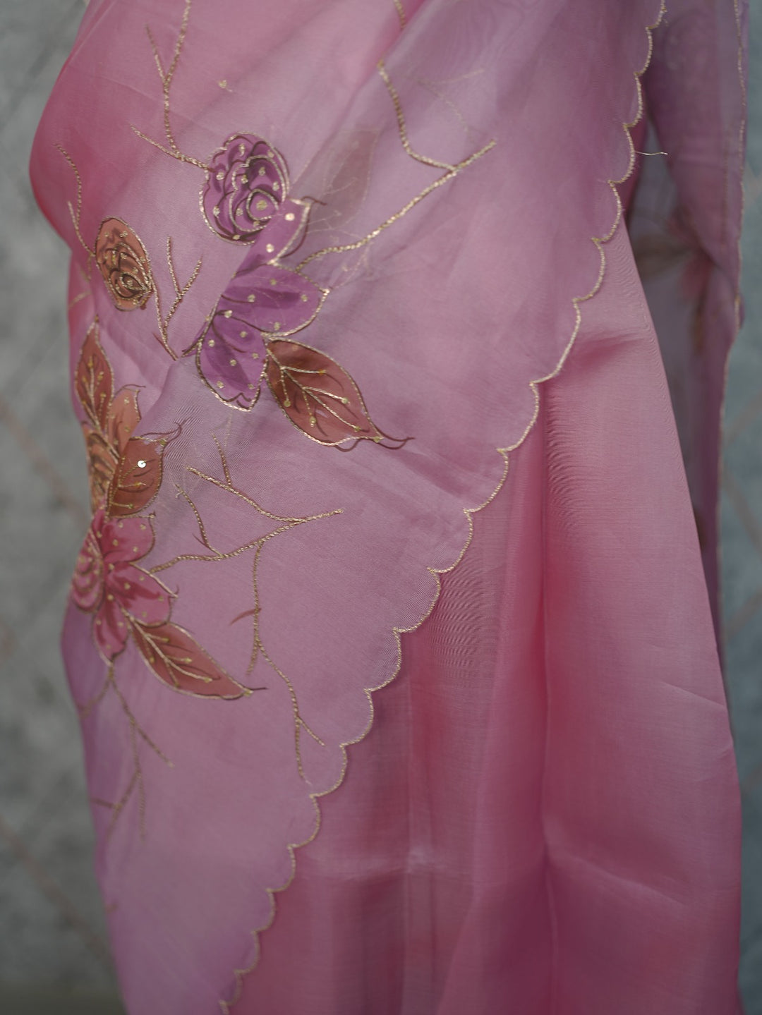 Organza Saree TSA3907