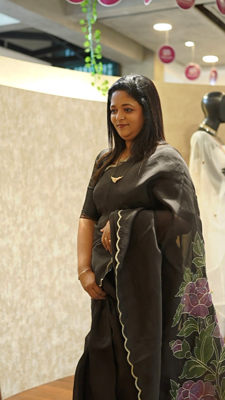 Organza saree TSA421