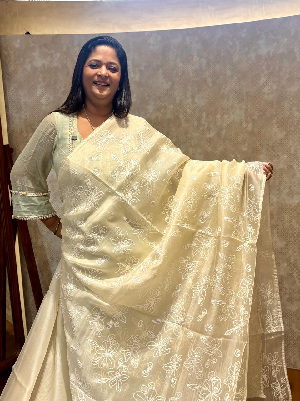 Organza Saree TSA3985
