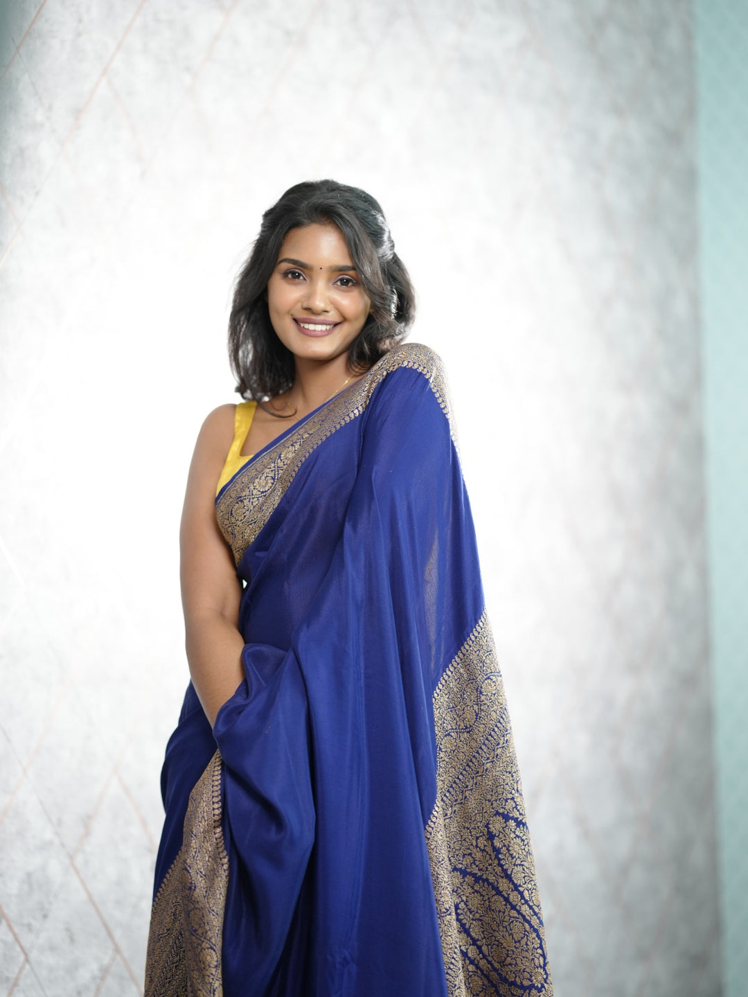 Banarasi Crepe Saree TSA422