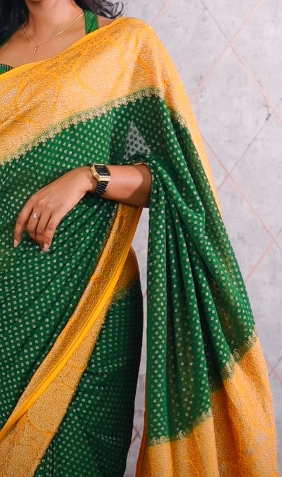 Georgette Banarasi Saree TSA426
