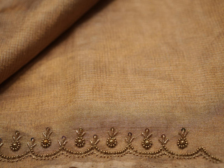 Tissue Jute Net Saree TSA4163