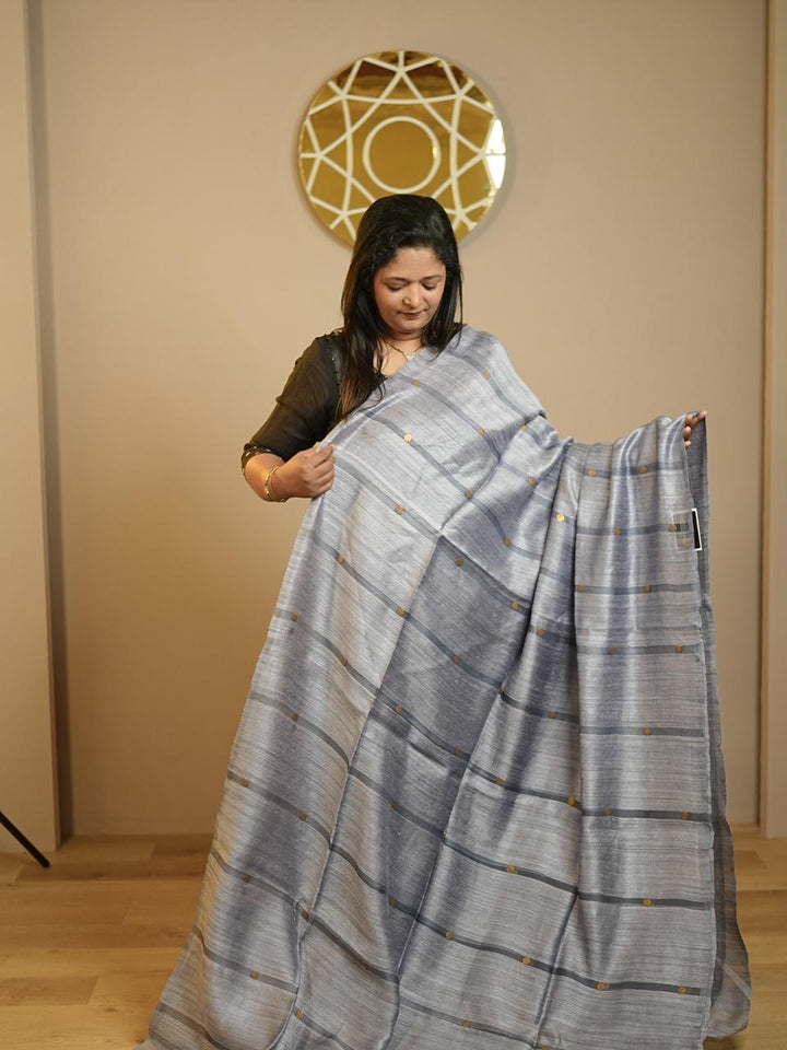 Organza Gicha Weave Silk Saree TSA4248