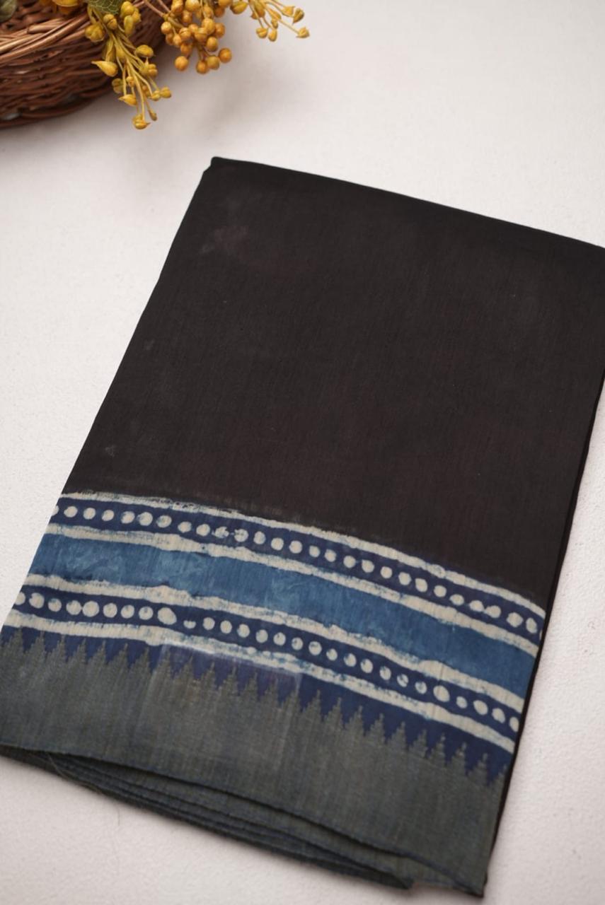 Chanderi Cotton Saree TSA4387 Print 1