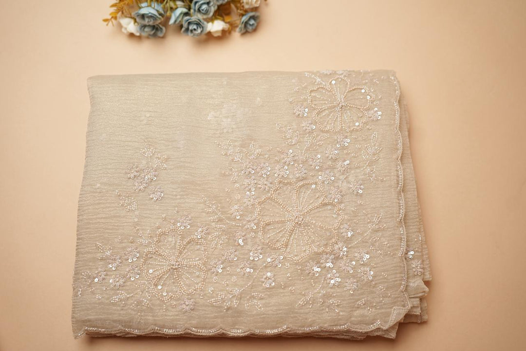 Crushed Organza Saree TSA4462